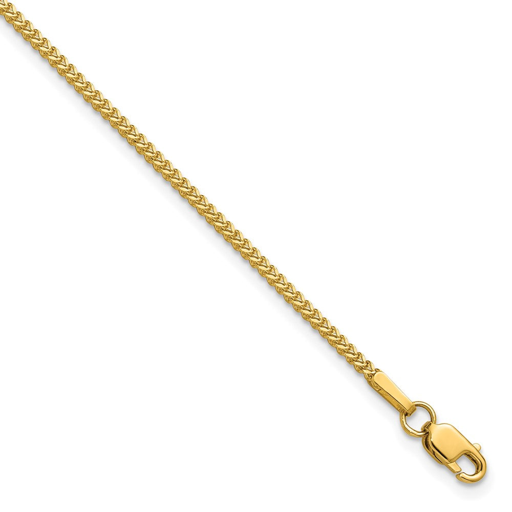 14K 1mm Franco with Lobster Clasp Bracelet