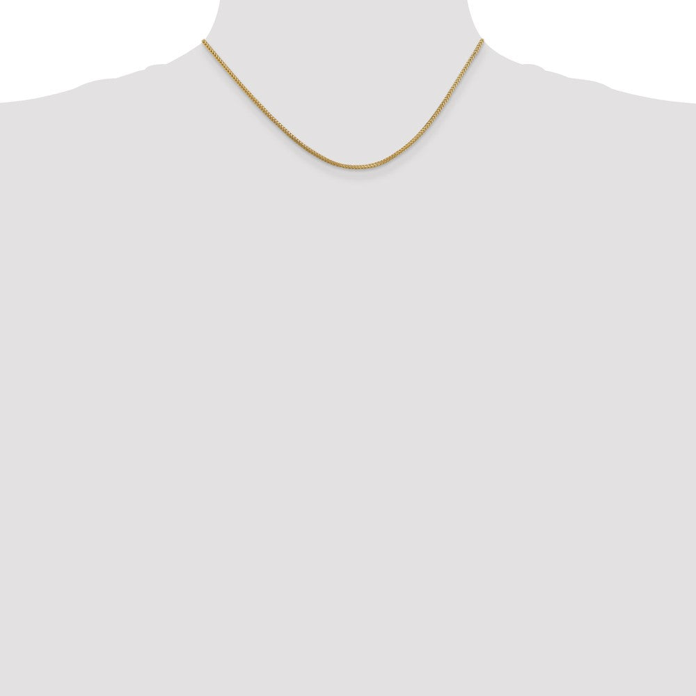 14K 1.3mm Franco with Lobster Clasp Chain