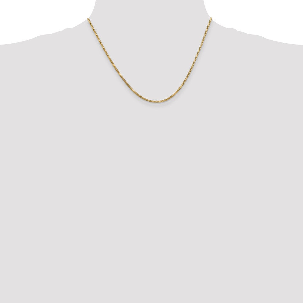 14K 1.3mm Franco with Lobster Clasp Chain