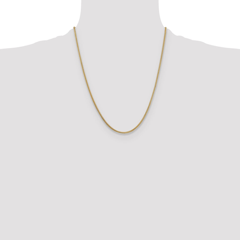14K 1.3mm Franco with Lobster Clasp Chain