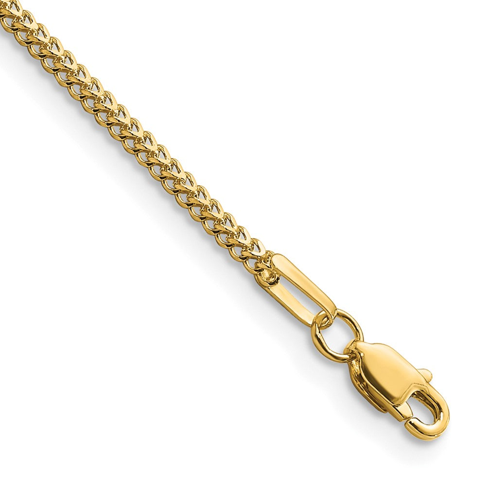 14K 1.3mm Franco with Lobster Clasp Bracelet