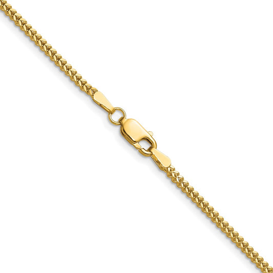 14K 1.4mm Franco with Lobster Clasp Chain