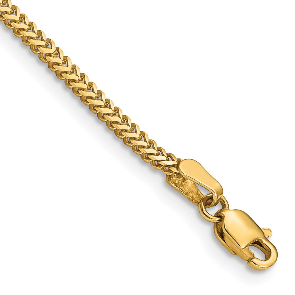 14K 1.4mm Franco with Lobster Clasp Bracelet