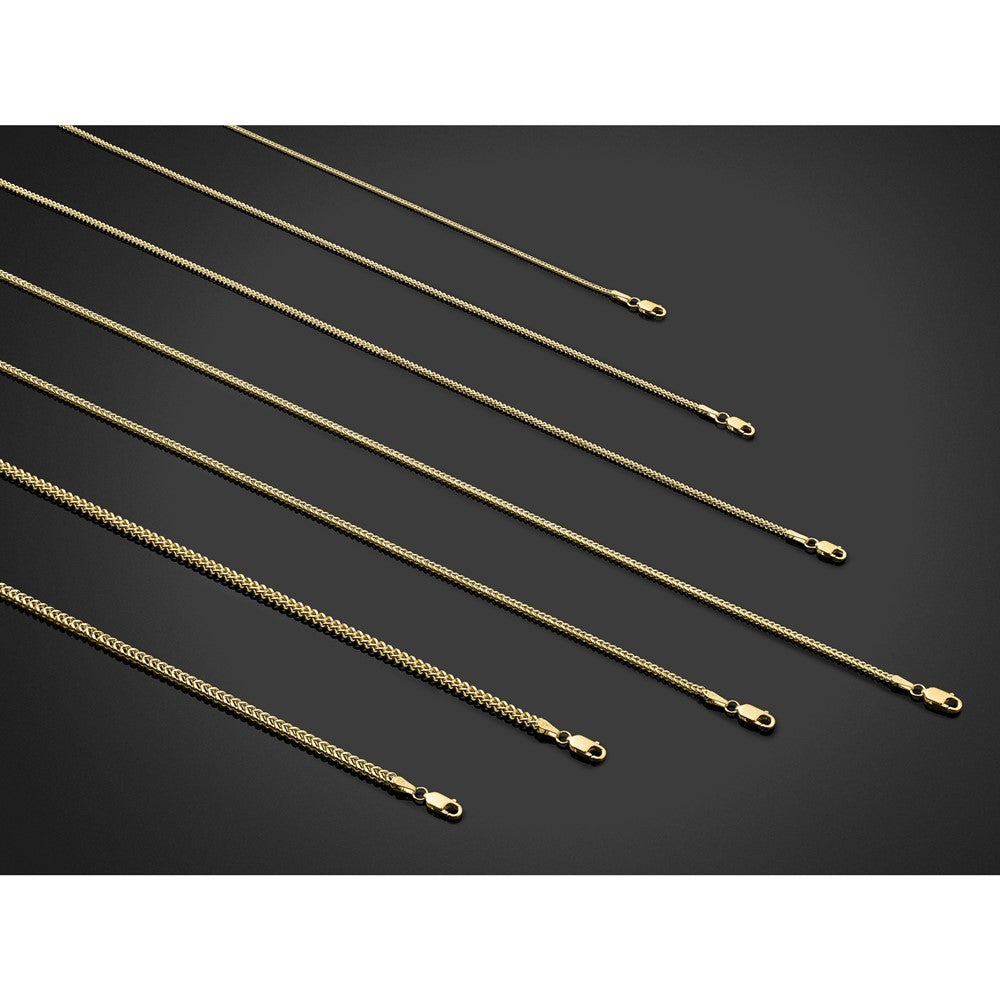 14K 1.5mm Franco with Lobster Clasp Chain