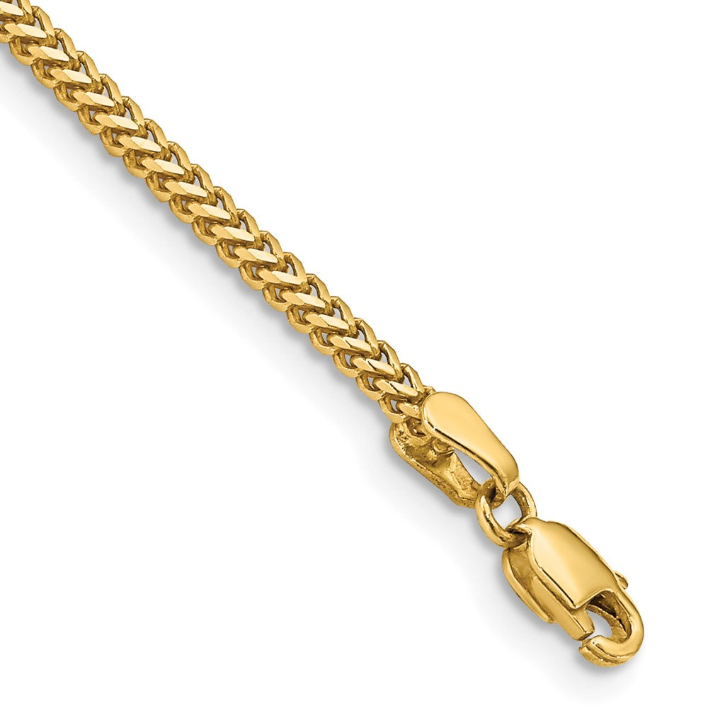 14K 1.5mm Franco with Lobster Clasp Bracelet