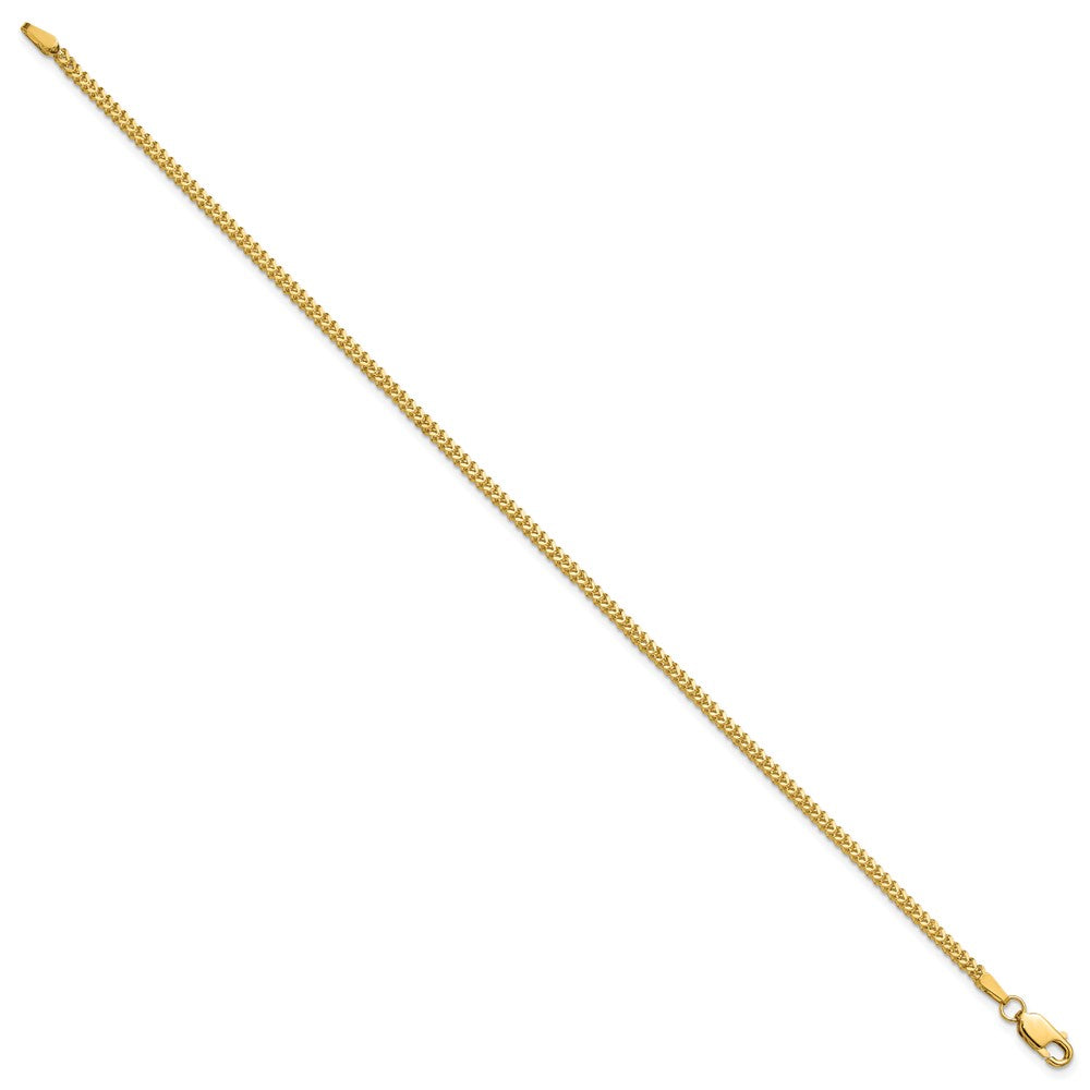 14K 1.5mm Franco with Lobster Clasp Bracelet