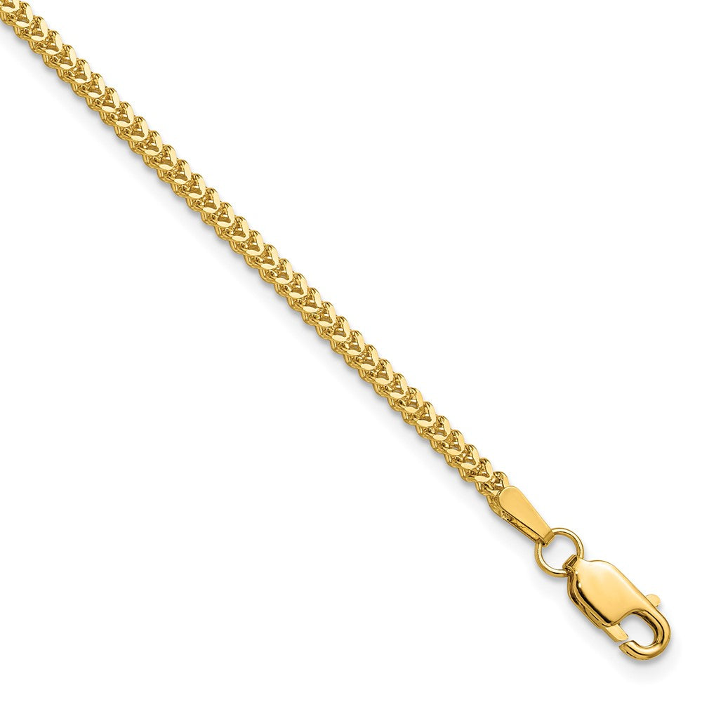 14K 1.5mm Franco with Lobster Clasp Bracelet