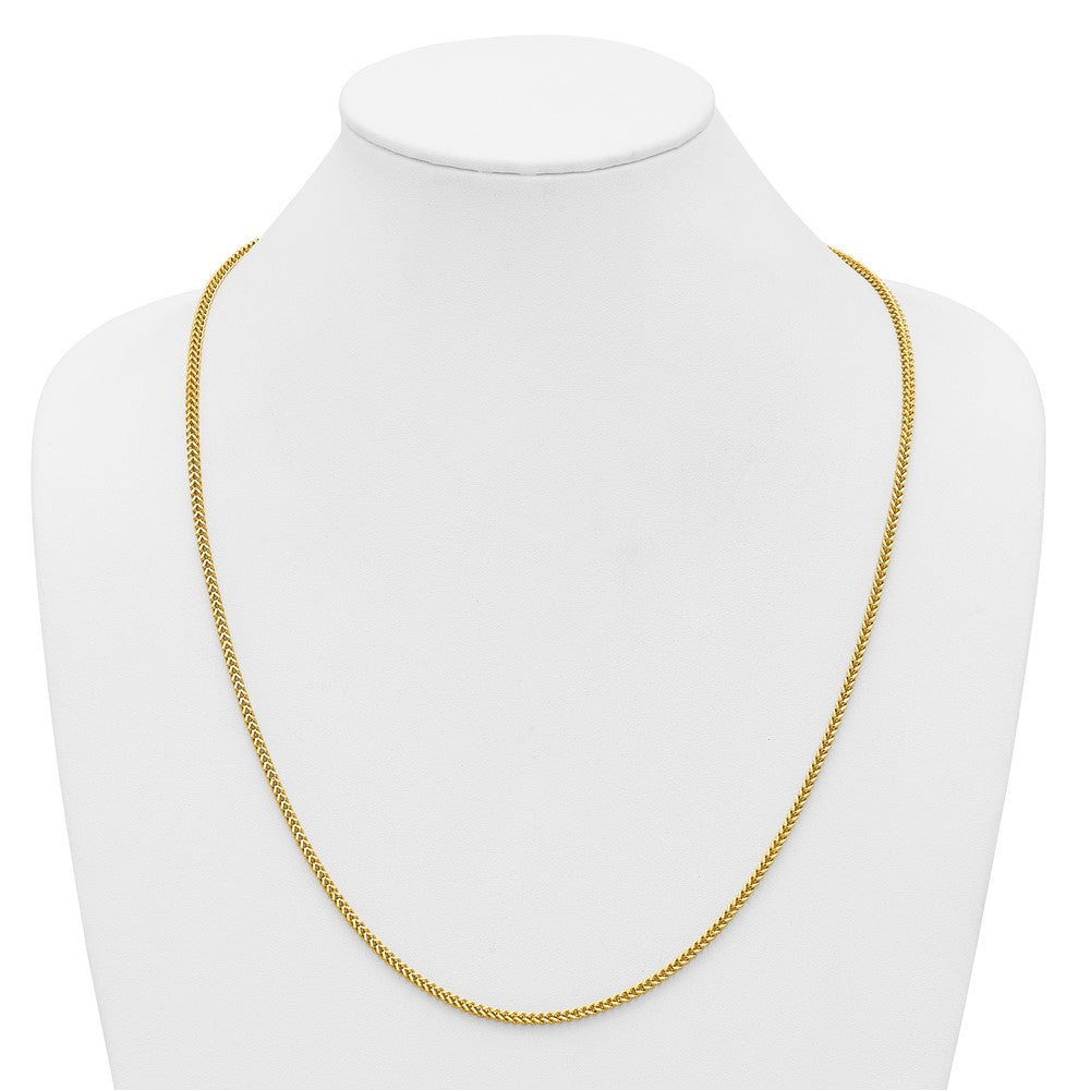 14K 2mm Franco with Lobster Clasp Chain