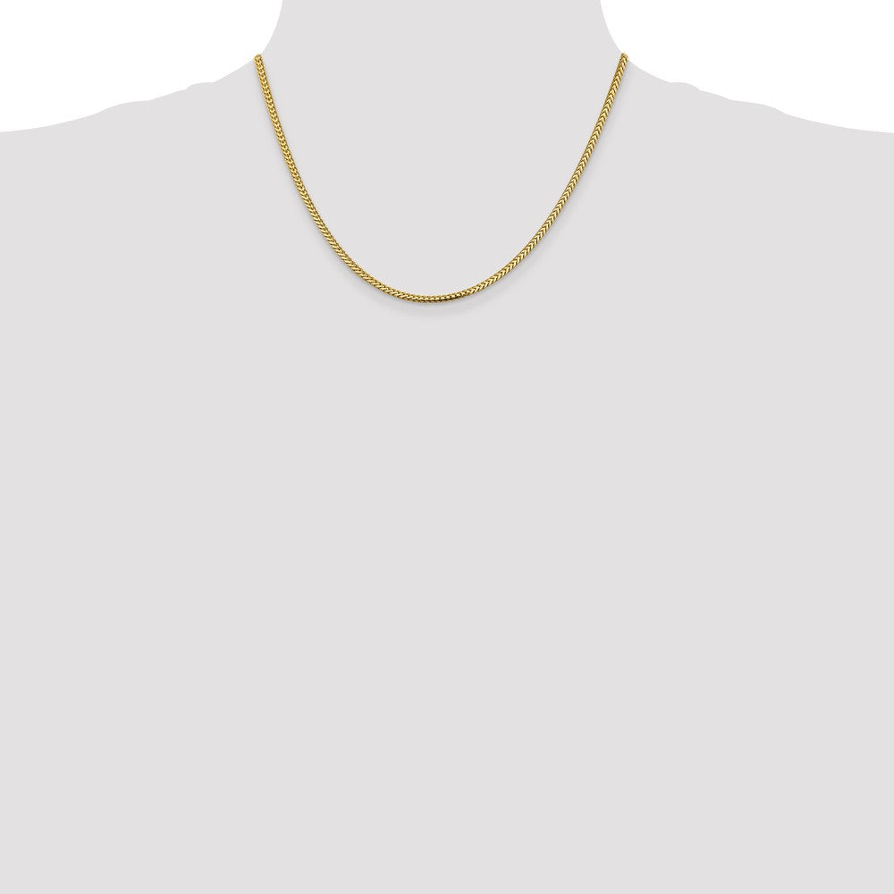 14K 2.3mm Franco with Lobster Clasp Chain
