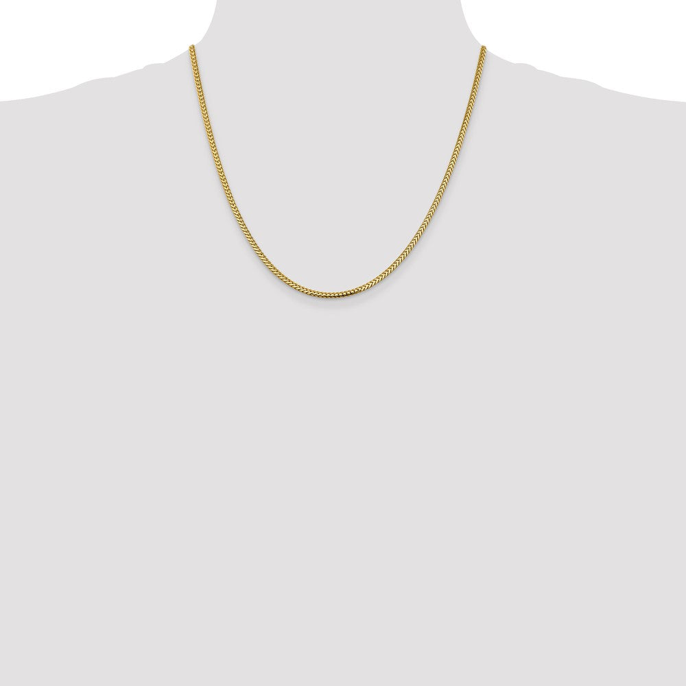 14K 2.3mm Franco with Lobster Clasp Chain