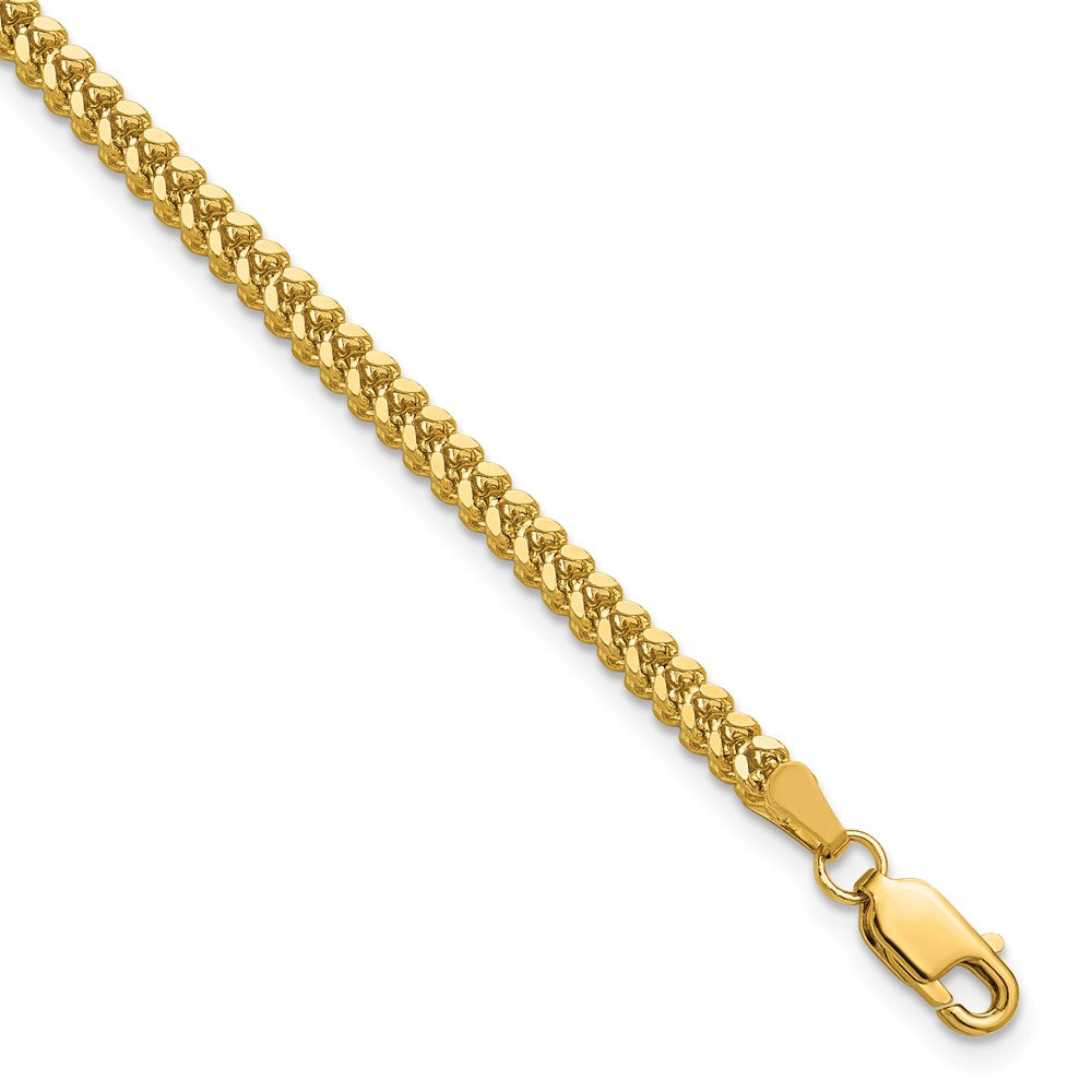 14K 2.3mm Franco with Lobster Clasp Bracelet