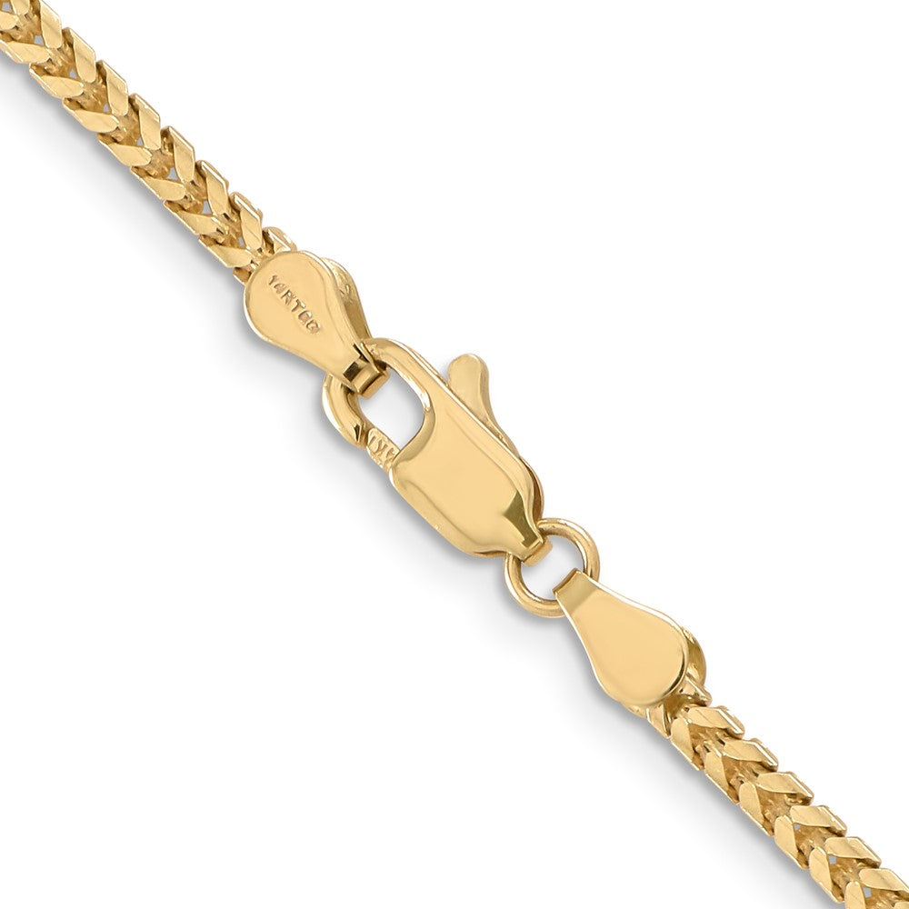 14K 2.5mm Franco with Lobster Clasp Chain