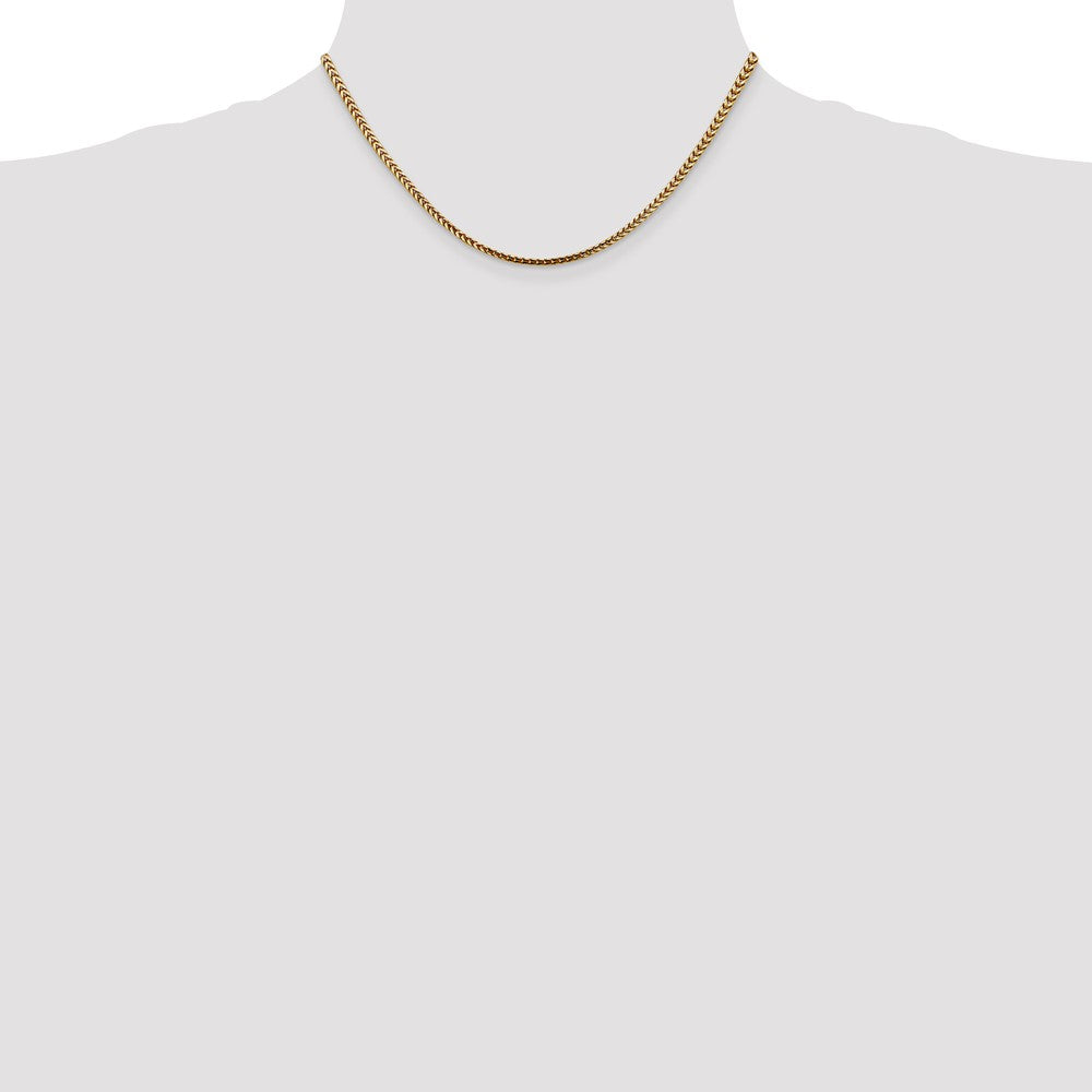 14K 2.5mm Franco with Lobster Clasp Chain