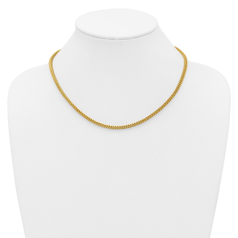 14K 2.5mm Franco with Lobster Clasp Chain