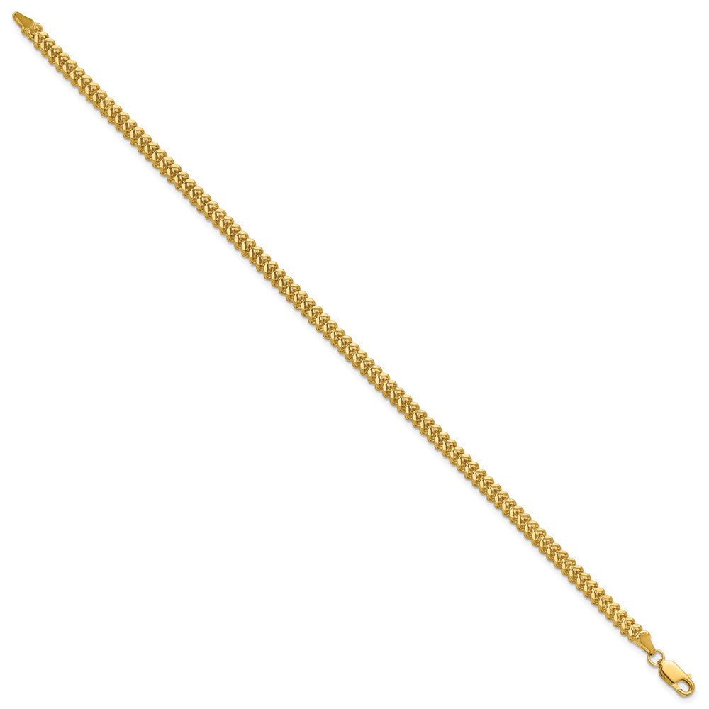 14K 2.5mm Franco with Lobster Clasp Bracelet