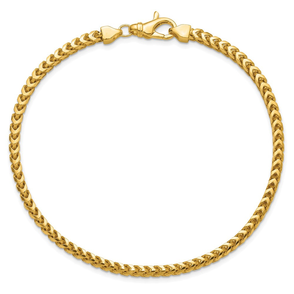 14K 3mm Franco with Fancy Lobster Clasp Chain