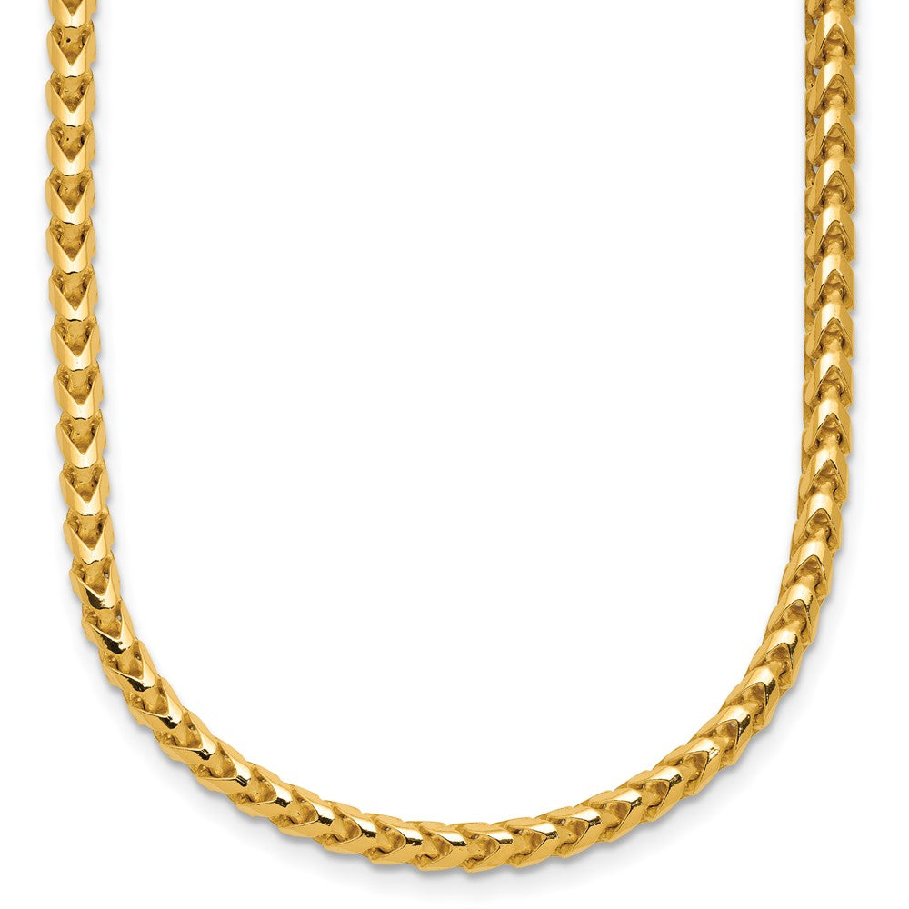 14K 3mm Franco with Fancy Lobster Clasp Chain