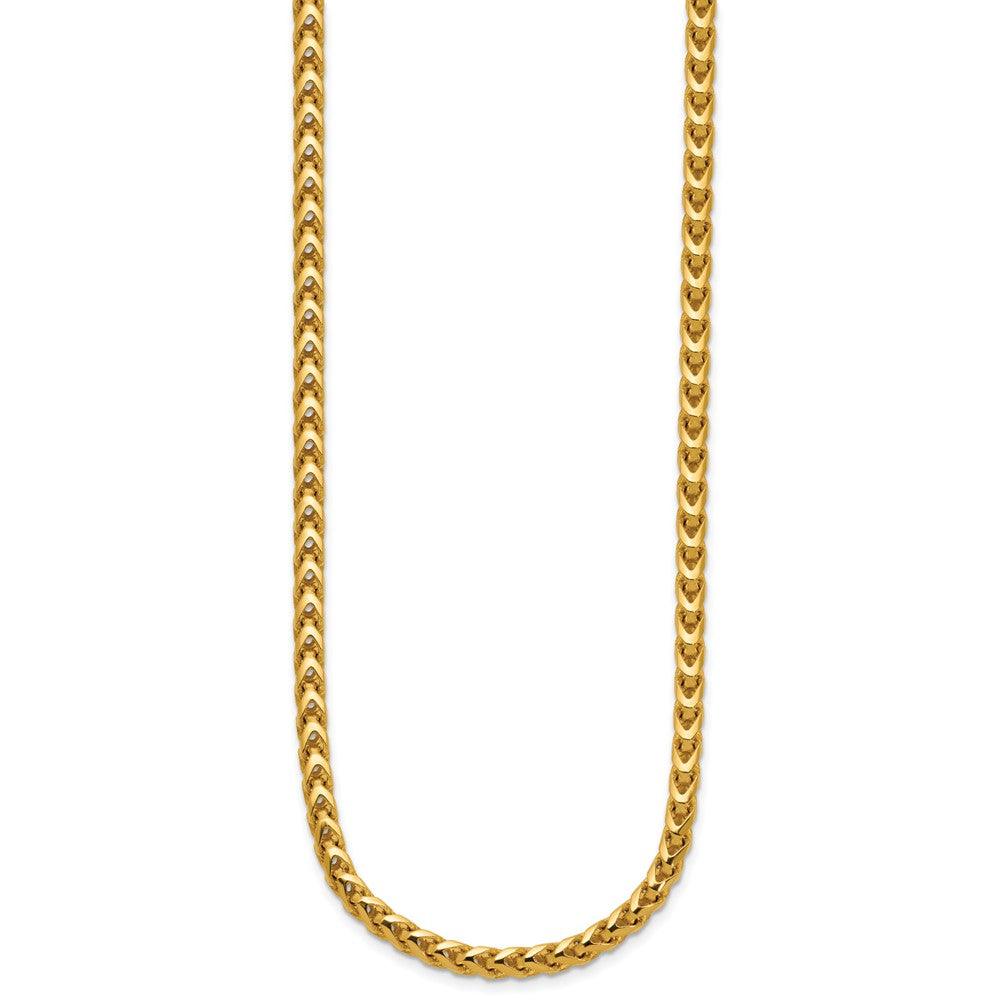 14K 3.7mm Franco with Fancy Lobster Clasp Chain