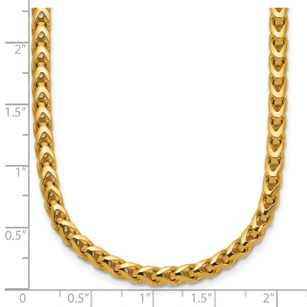 14K 3.7mm Franco with Fancy Lobster Clasp Chain