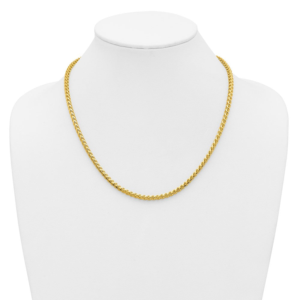 14K 3.7mm Franco with Fancy Lobster Clasp Chain