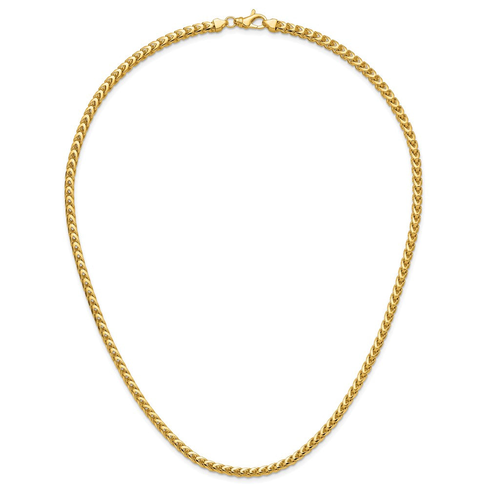 14K 3.7mm Franco with Fancy Lobster Clasp Chain