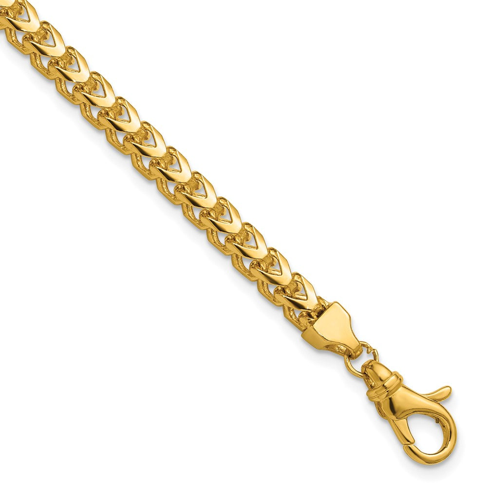 14K 3.7mm Franco with Fancy Lobster Clasp Chain