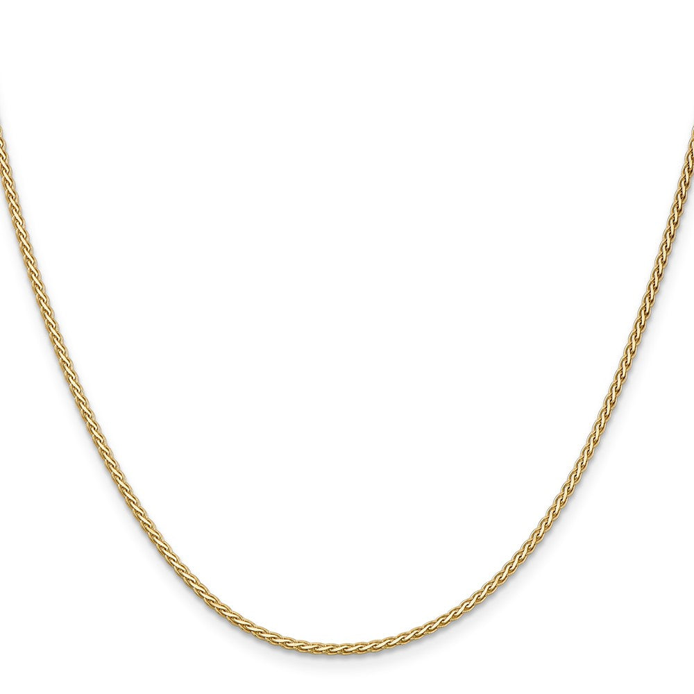 14K 1.9mm Flat Wheat with Lobster Clasp Chain