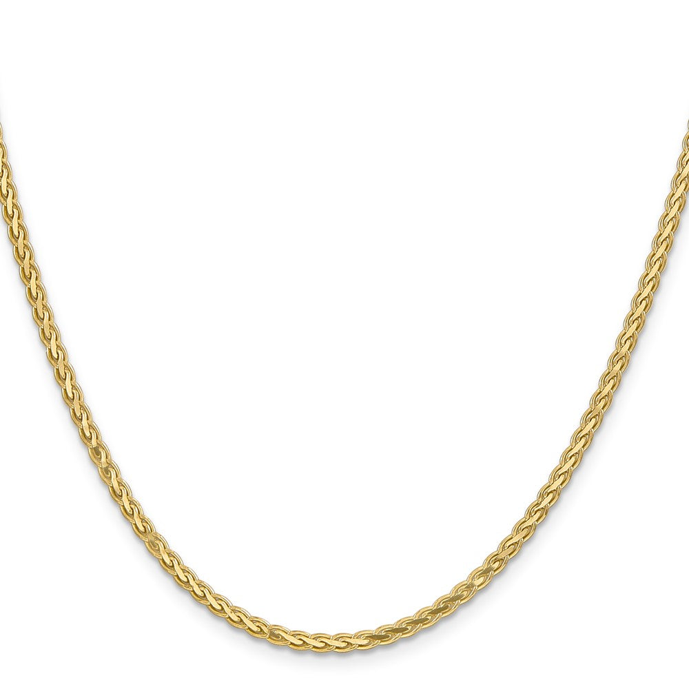 14K 2.8mm Flat Wheat with Lobster Clasp Chain