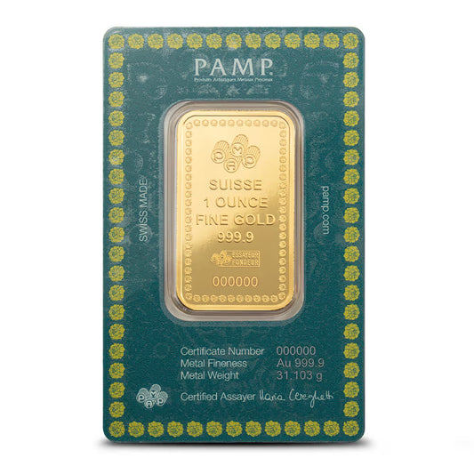 2025 1 oz PAMP Suisse Diwali Festival of Lights Gold Bar (New w/ Assay)