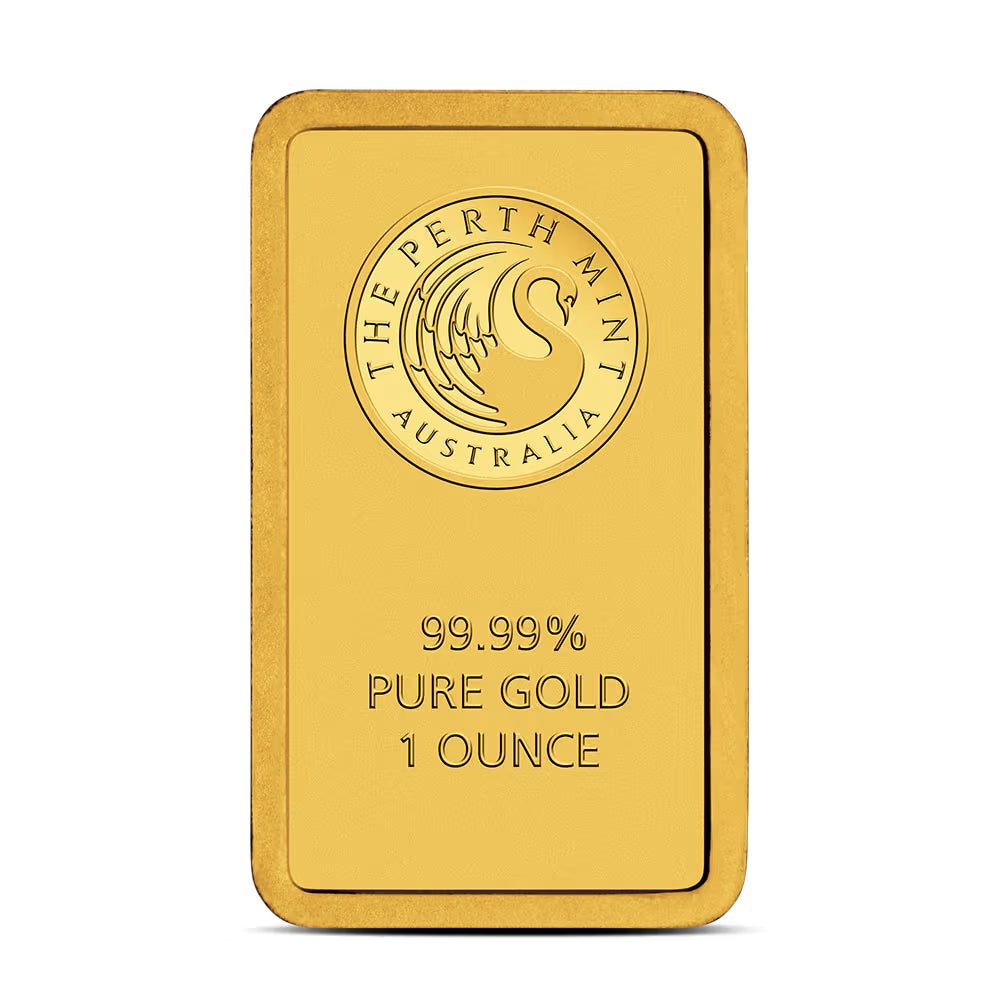 1 oz Perth Mint Gold Bar (New w/ Assay)