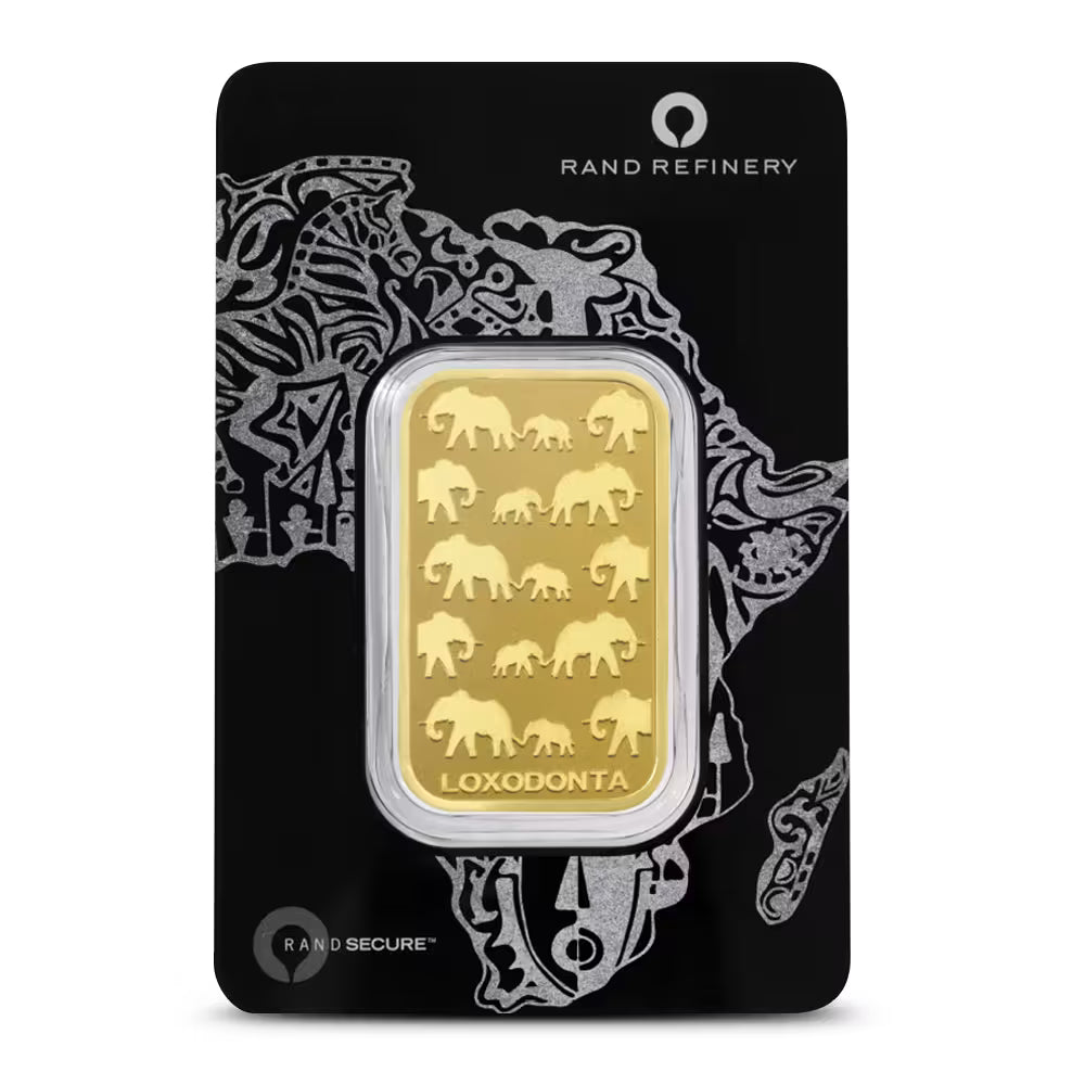 1 oz Rand Refinery Gold Bar (New w/ Black Assay)
