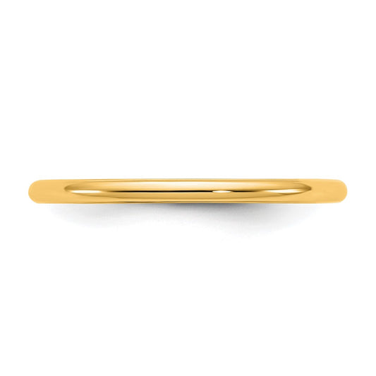 14KY 1.5mm Half Round Band