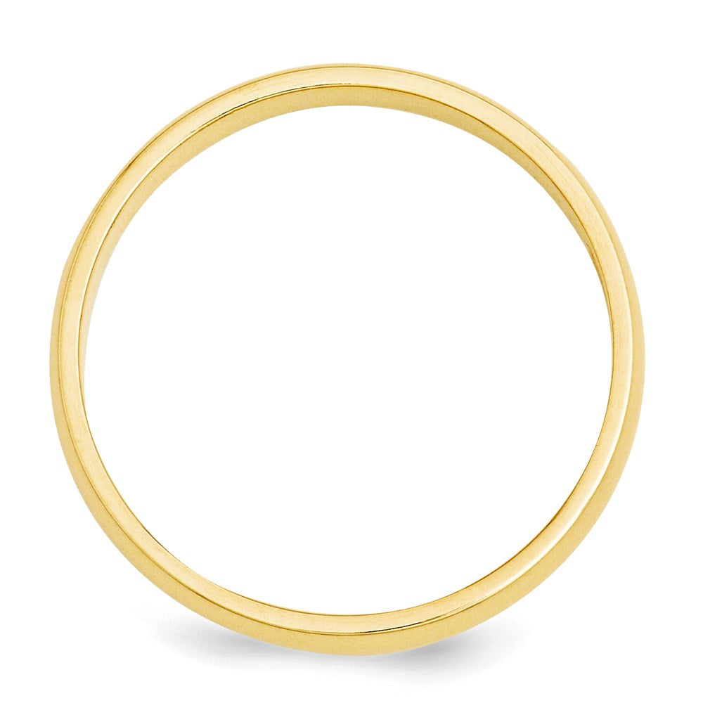 14k Yellow Gold 3mm Half Round Wedding Band