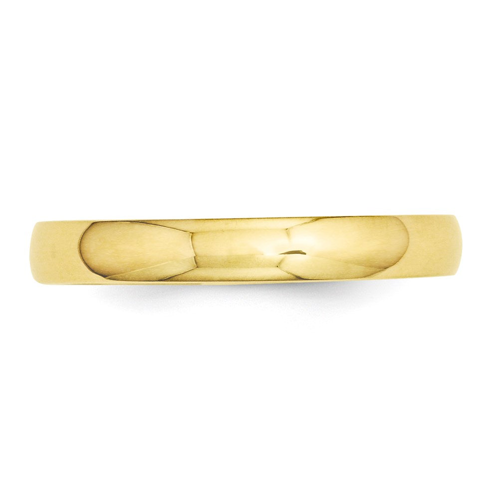 14k Yellow Gold 3mm Half Round Wedding Band