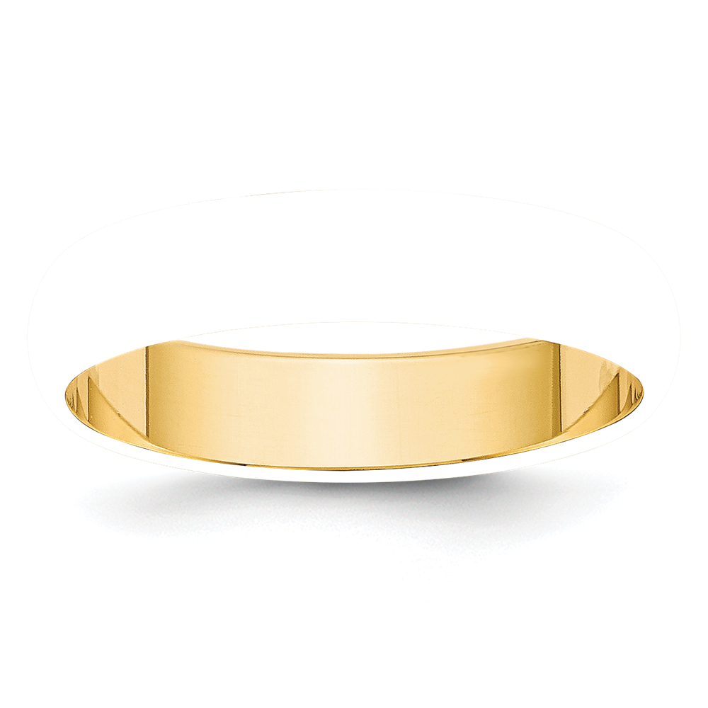 14k Yellow Gold 5mm Half-Round Wedding Band