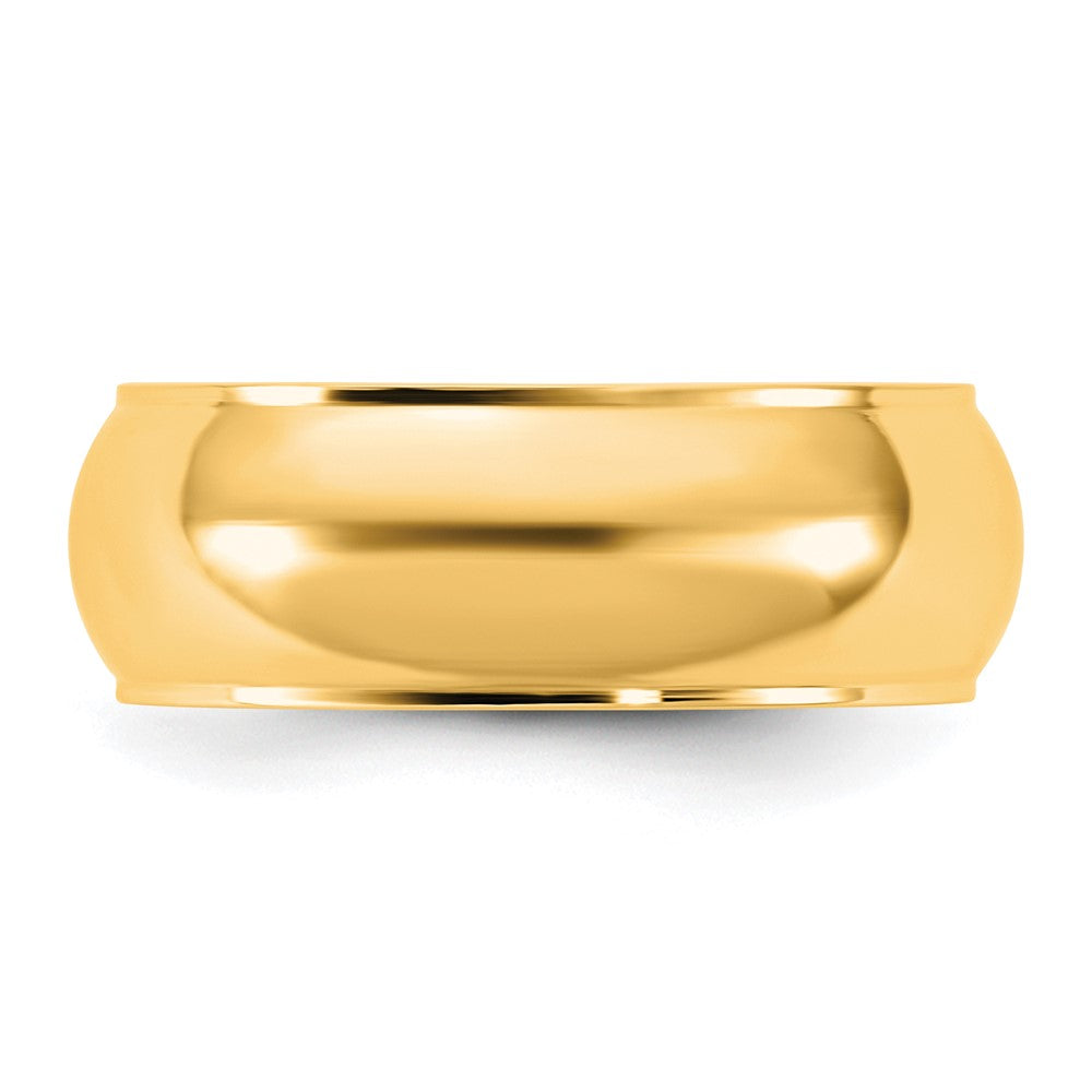 14KY 7mm Half Round with Edge Band