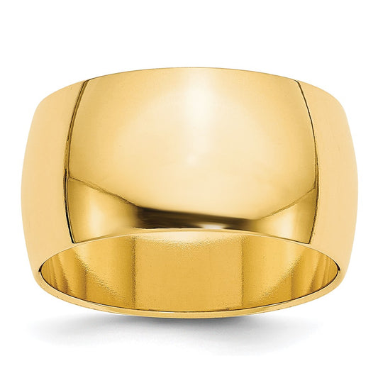 14KY 10mm LTW Half Round Band 