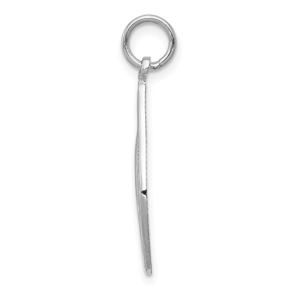 14k White Gold Blessed Virgin Mary Charm