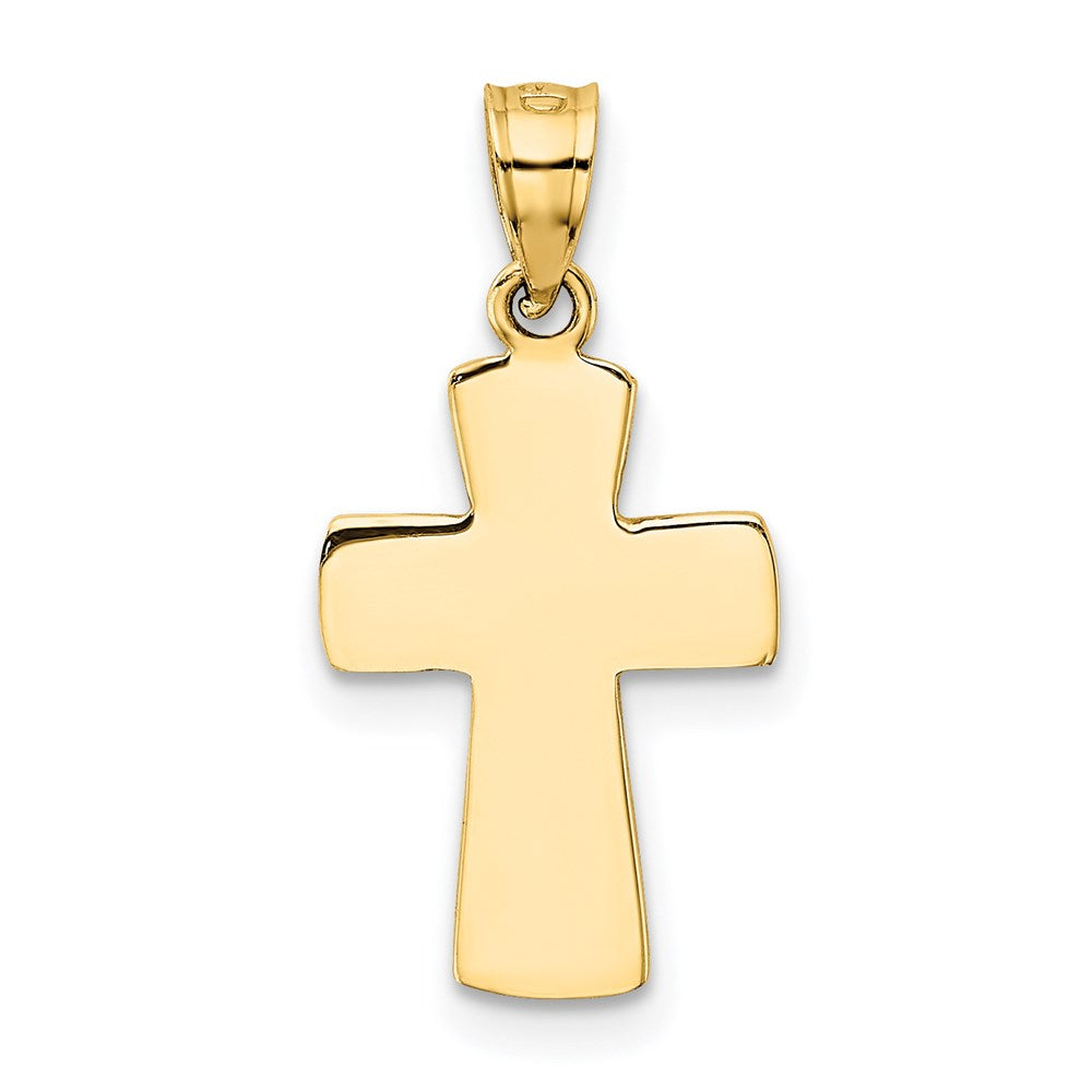 14k Polished FIRST HOLY COMMUNION Cross Pendant