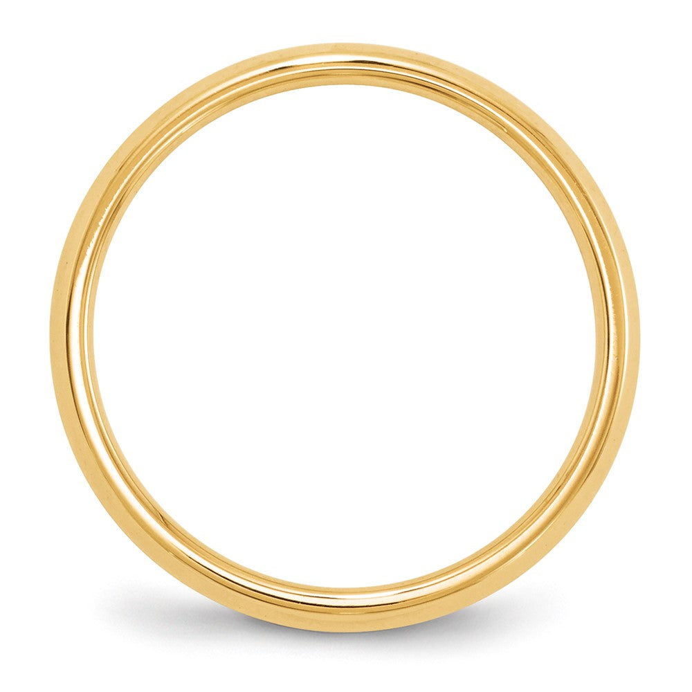 14k Yellow Gold 4mm Knife Edge Comfort Fit Wedding Band