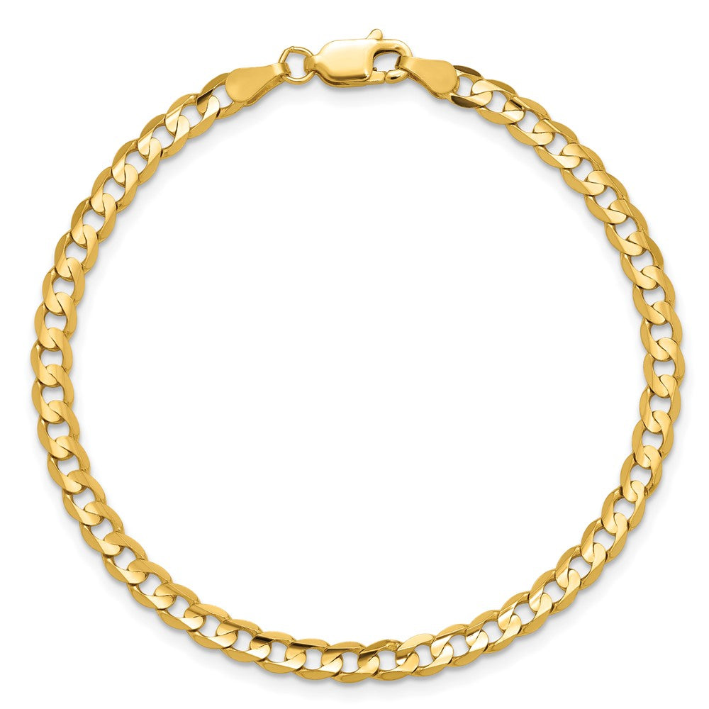 14k 3.8mm Open Concave Curb Chain