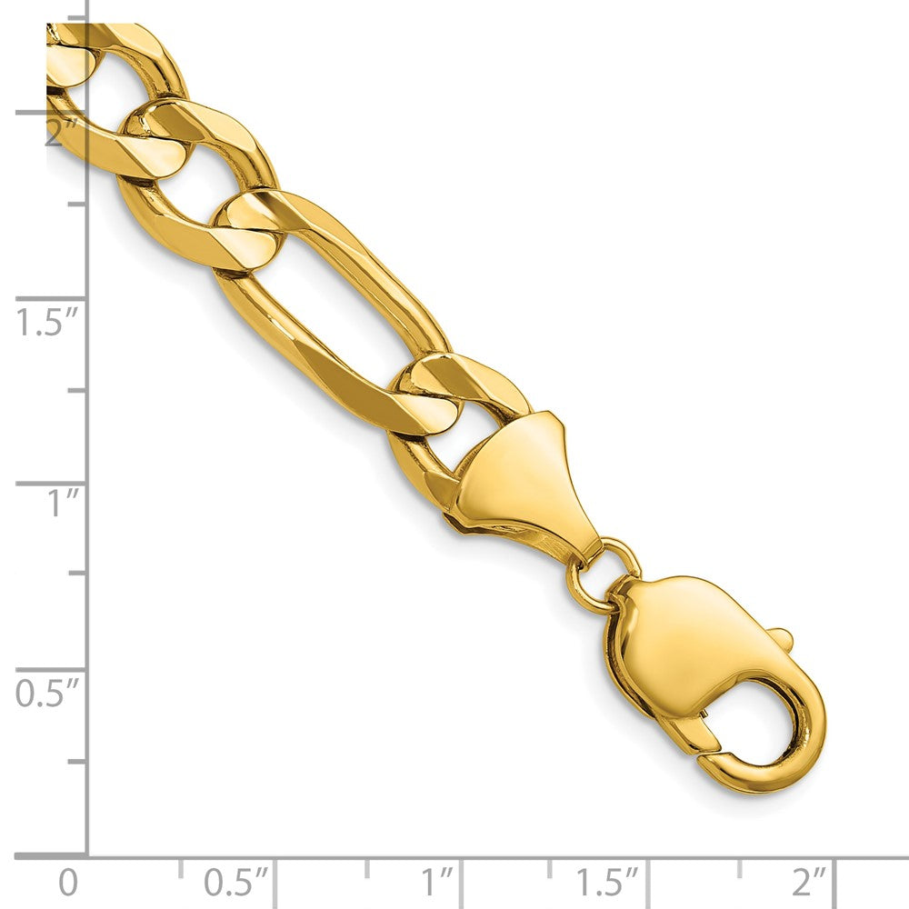 14k 10.0mm Concave Open Figaro Chain