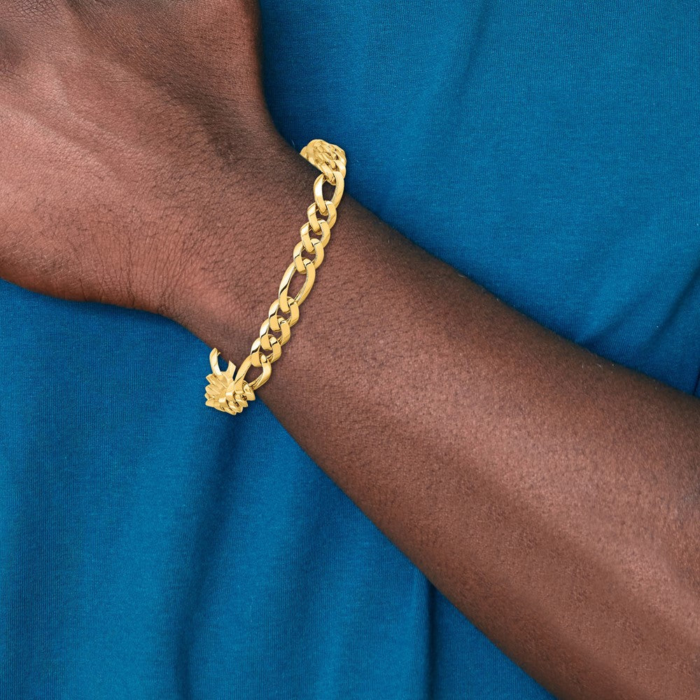 14K 5mm Hand Polished Fancy Link with Lobster Clasp Chain