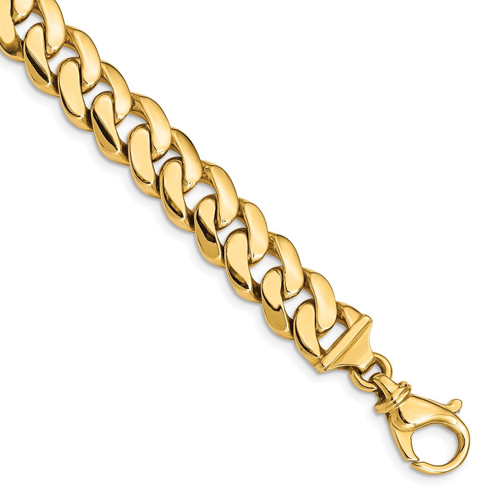 14K Two-tone 10.75mm Hand Polished Fancy Link with Fancy Lobster Clasp Chain