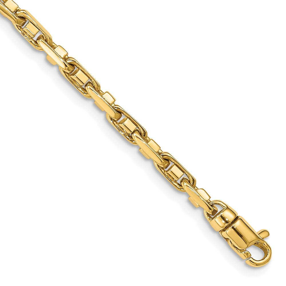 14K 3.8mm Polished Fancy Link with Lobster Clasp Chain
