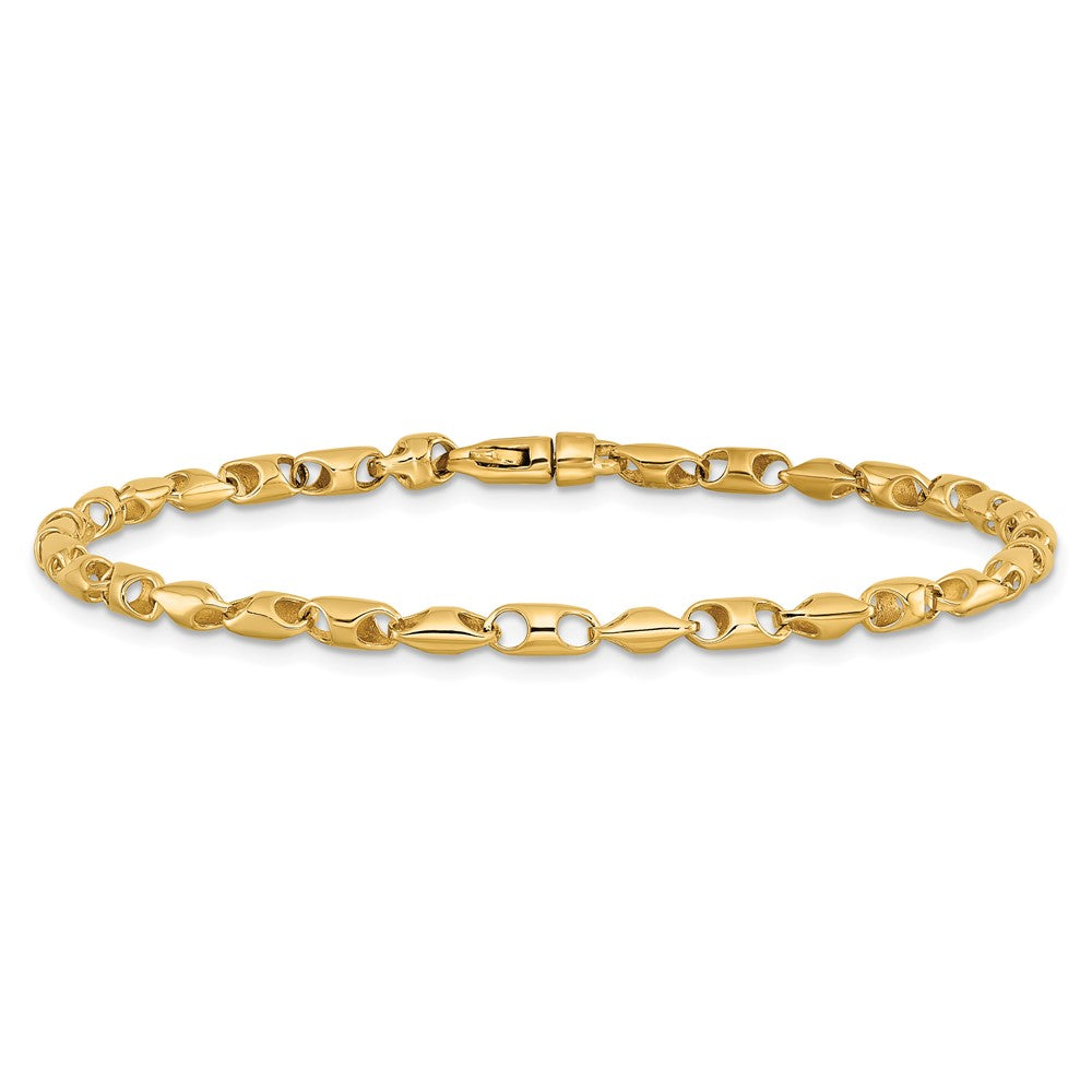 14K 3.1mm Fancy Link with Lobter Clasp Chain