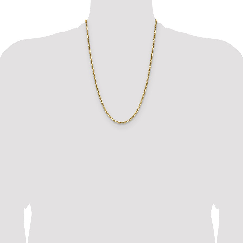 14k 3.5mm D/C Mariner Anchor Chain