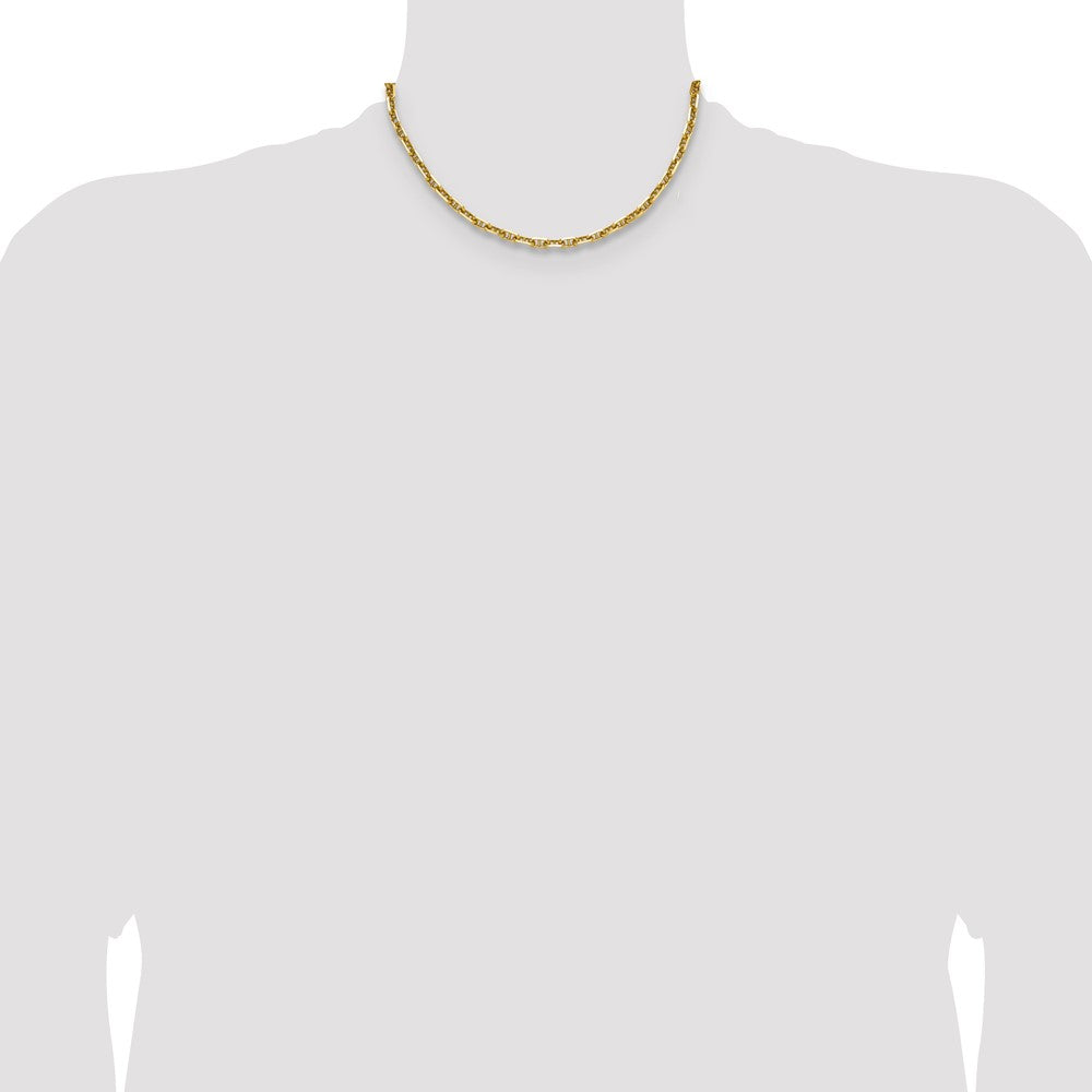 14k 5.0mm D/C Mariner Anchor Chain