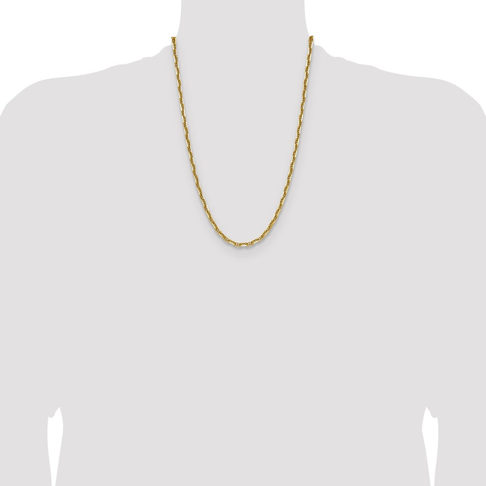 14k 5.0mm D/C Mariner Anchor Chain