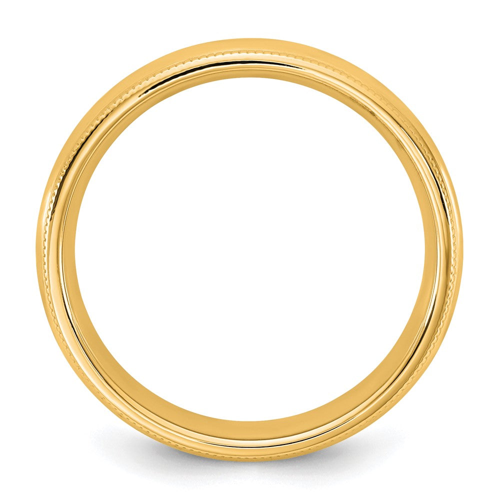 14KY 4.5mm Milgrain Comfort Fit Band